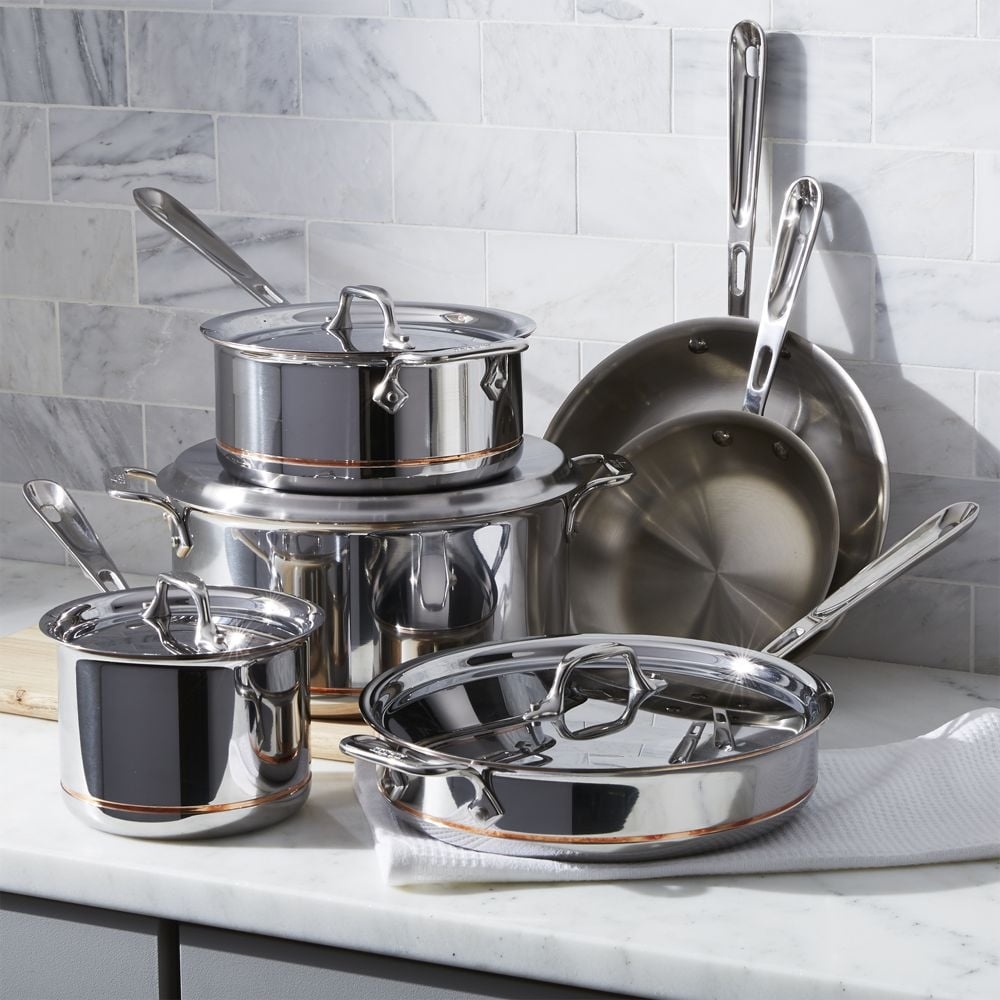 All-Clad ® Copper Core 10-Piece Cookware Set with Bonus - Image 0