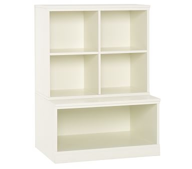 Cameron 1 Cubby & 1 Open Base Set, Simply White, In-Home Delivery - Image 0