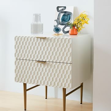 Audrey Nightstand, Parchment - Image 3
