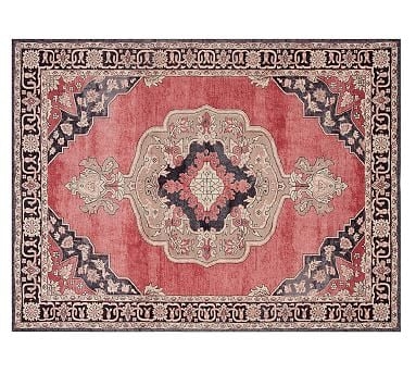 Kayson Tonal Printed Rug, Red Multi, 8 x 10' - Image 0