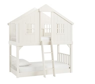 Tree House Bunk, Twin, Vintage French White - Image 0