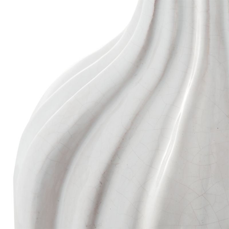 Faye 12" Cream Terra Cotta Vase - Image 1