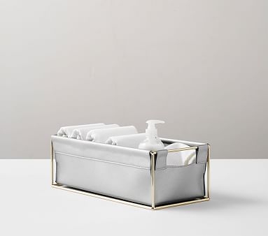 Metal & Faux Leather Nursery Storage, Changing Table - Image 2