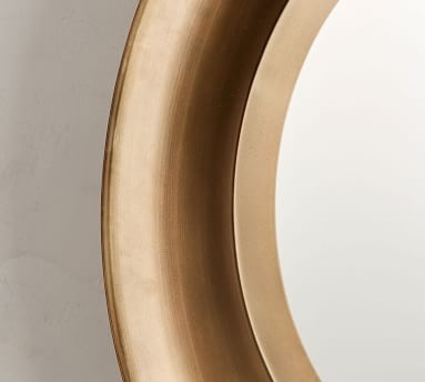 Reede Round Mirror, Gold - Image 1