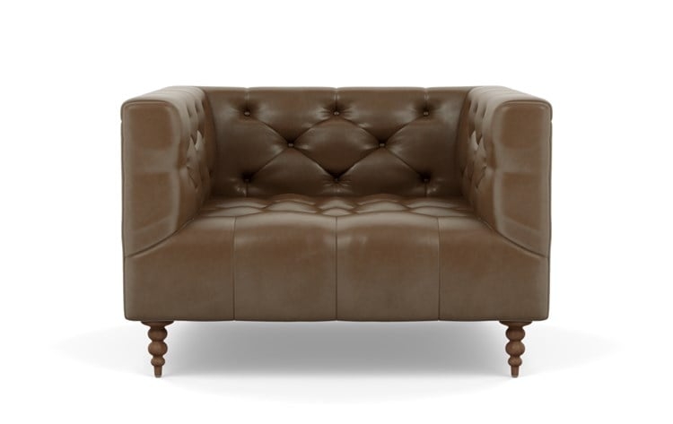 Ms. Chesterfield Leather Accent Chair by Apartment Therapy - Image 0