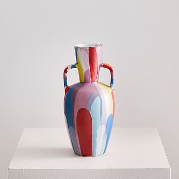 Limited Edition Expressionist Vase, Amphora, 11.5" - Image 0