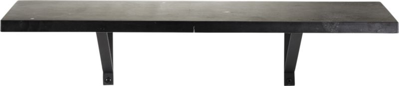 Black Marble Wall Mounted Shelf 24" - Image 5