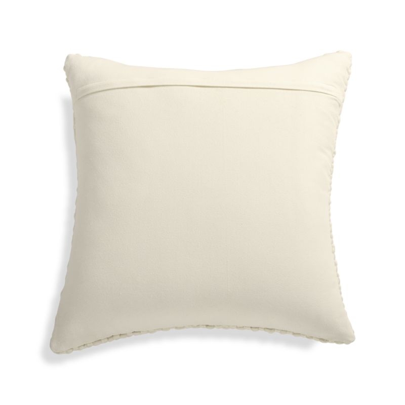 Cozy Weave Ivory Pillow with Down-Alternative Insert 23" - Image 4