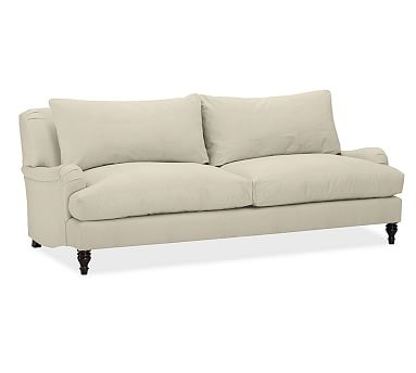 Carlisle Upholstered Sofa 80", Polyester Wrapped Cushions, Performance Tweed Ecru - Image 2