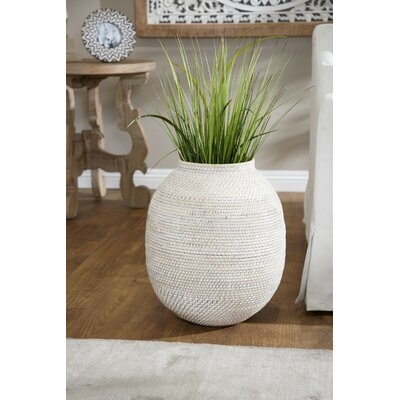 Natumbua Handwoven Bamboo Floor Vase - Image 0
