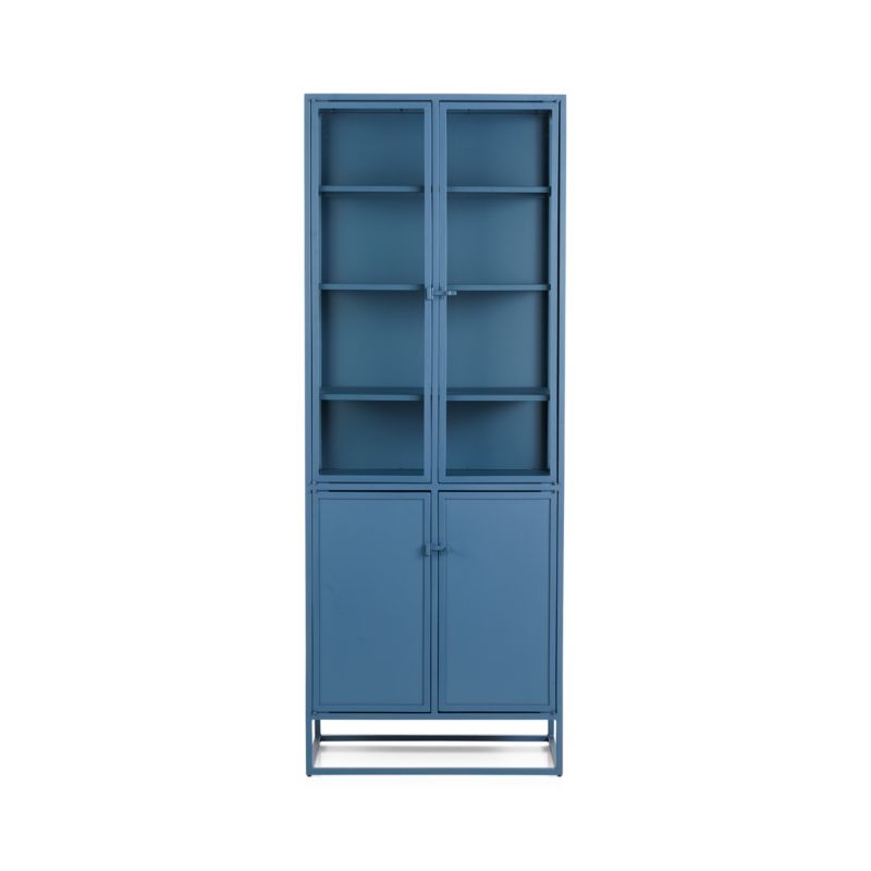 Casement Blue Tall Metal Cabinet - Image 2