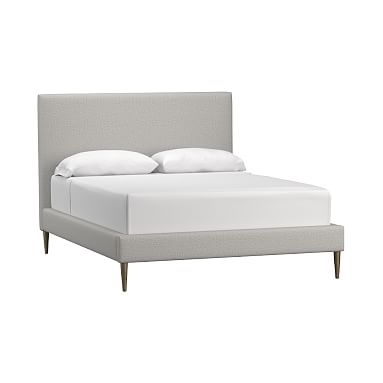 Ellery Upholstered Bed, Queen, Boucle Twill Gravel - Image 0