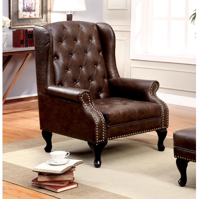 33'' Wide Tufted Wingback Chair - Image 0