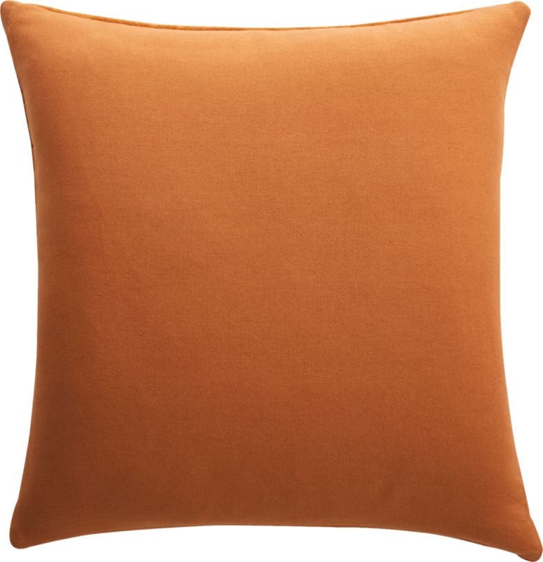 18" Channeled Copper Velvet Pillow with Feather-Down Insert - Image 4