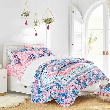 Lilly Pulitzer In The Swing Of Things Sheet Set, Twin/Twin XL, Hotty Pink - Image 3