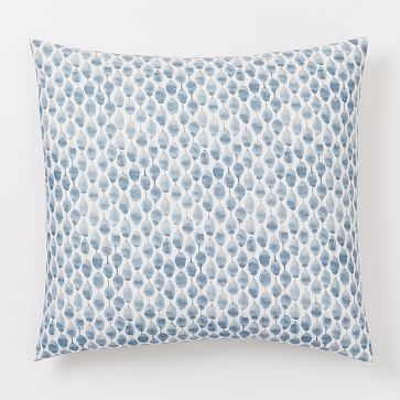 Organic Stamped Dot Duvet Cover, Twin, Moonstone - Image 3