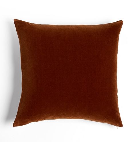 Italian Velvet Pillow Cover - Walnut - Image 2