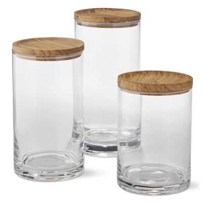 Olivewood Canisters, Set of 3 - Image 0