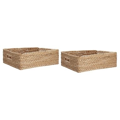 Naturalist Woven Storage Bins, Underbed, Set Of 2, Natural Woven - Image 0