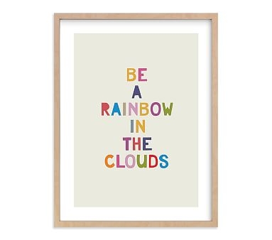 Minted(R) Rainbow in a Cloud Wall Art By Hanna Mac; 11x14, Natural - Image 0
