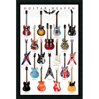 Guitar Heaven by Anonymous Framed Vintage Advertisement - Image 0
