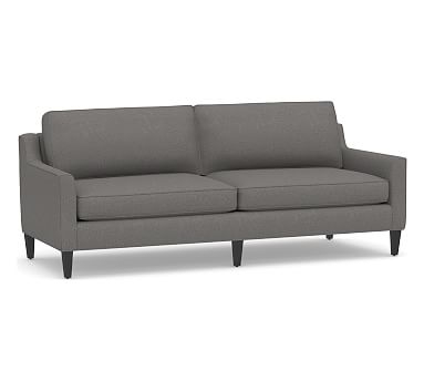 Beverly Upholstered Grand Sofa 90", Polyester Wrapped Cushions, Performance Brushed Basketweave Slate - Image 0