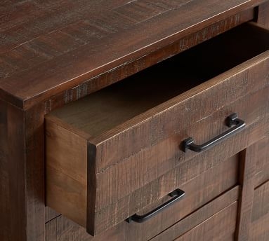 Paulsen Reclaimed Wood Extra Wide Dresser, Cinder Gray - Image 1