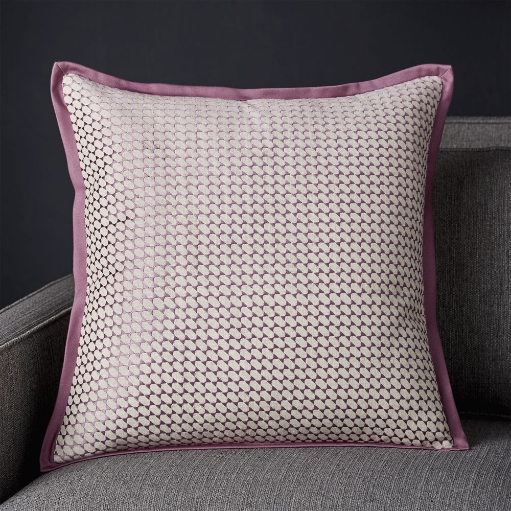 Devin Purple Pillow with Feather-Down Insert 20" - Image 0