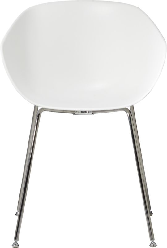 Poppy White Plastic Chair - Image 1