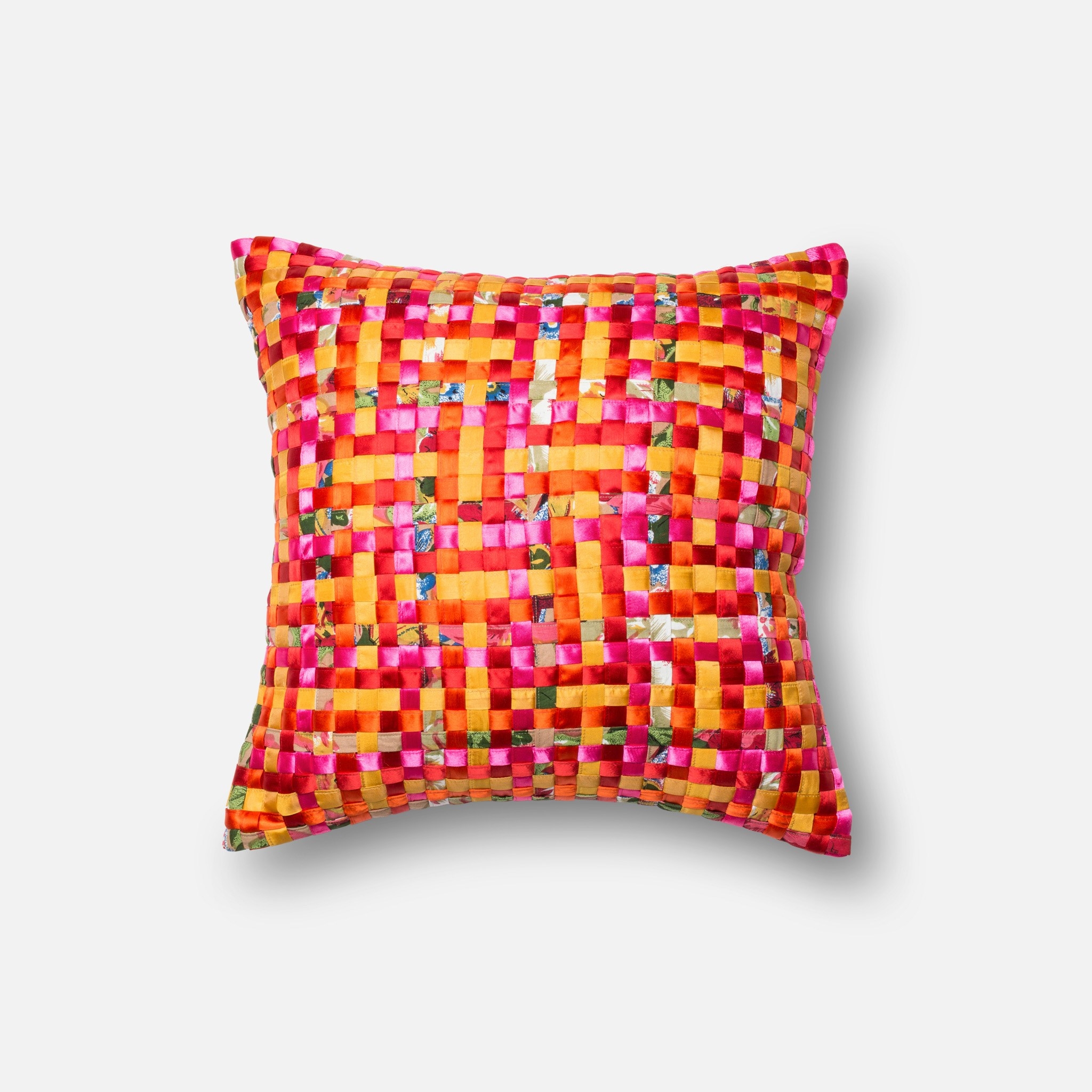 PILLOWS - PINK / ORANGE - 18" X 18" Cover Only - Image 0