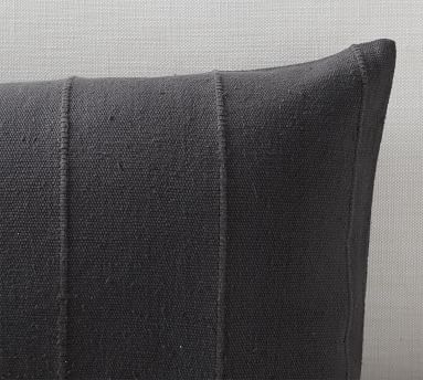 Mudcloth Flax Lumbar Pillow Cover, 16x26", Ivory - Image 1