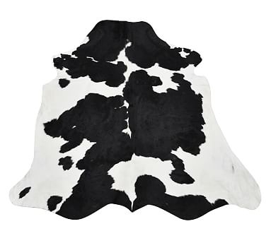 Cow Hide Rug, Black & White - Image 0