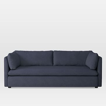 Shelter Sleeper Sofa, Pebble Weave, Aegean Blue - Image 2