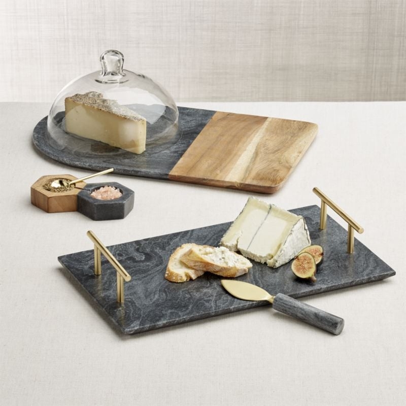 Hayes Marble Serving Board with Handles - Image 3