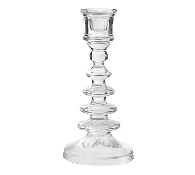 Harper Stacked Glass Taper Candlesticks - Small - Image 3