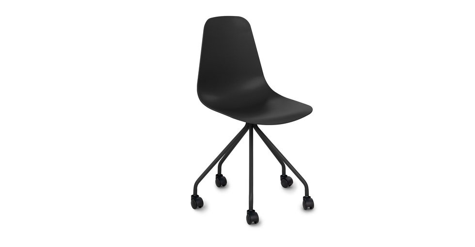 Svelti Pure Black Office Chair - Image 0