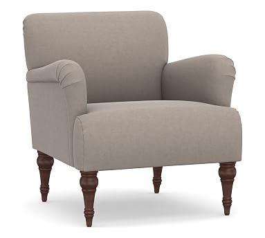 Hadley Upholstered Armchair, Polyester Wrapped Cushions, Performance Everydayvelvet(TM) Carbon - Image 2