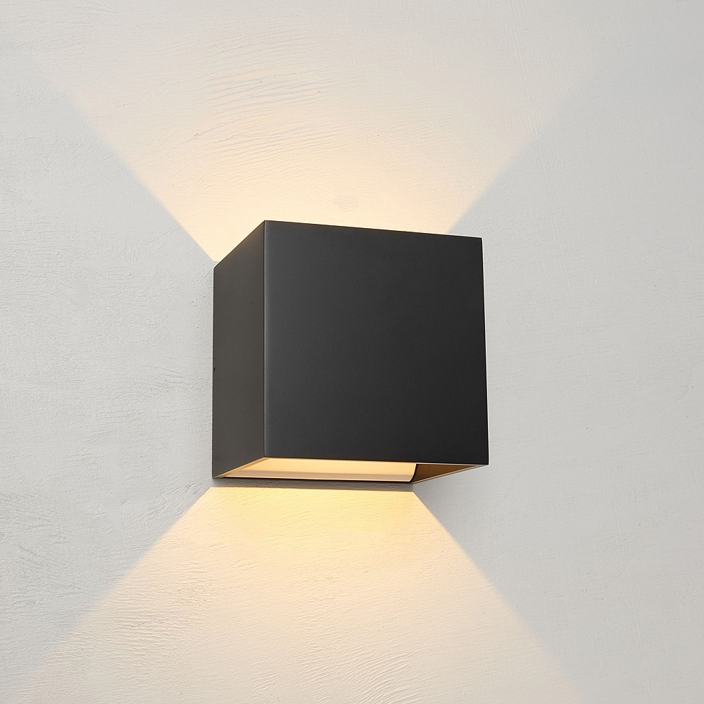 Bruck QB 4 1/2"H Black LED Wall Sconce - Style # 11P25 - Image 0