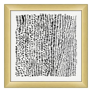 Animal Pattern Framed Art, black/gold frame, 16"x16" - Image 0