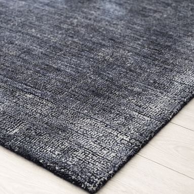 Marled Wool Rug, 8'x10', Navy - Image 3