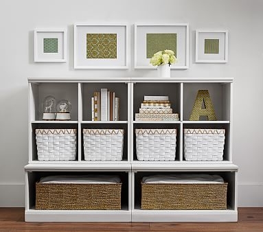 Cameron 2 Bookcase Cubby & 2 Open Base Set, Charcoal, In-Home Delivery - Image 2