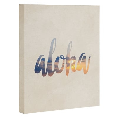 'Chelsea Victoria Aloha Hawaii' Graphic Art on Wrapped Canvas - Image 0