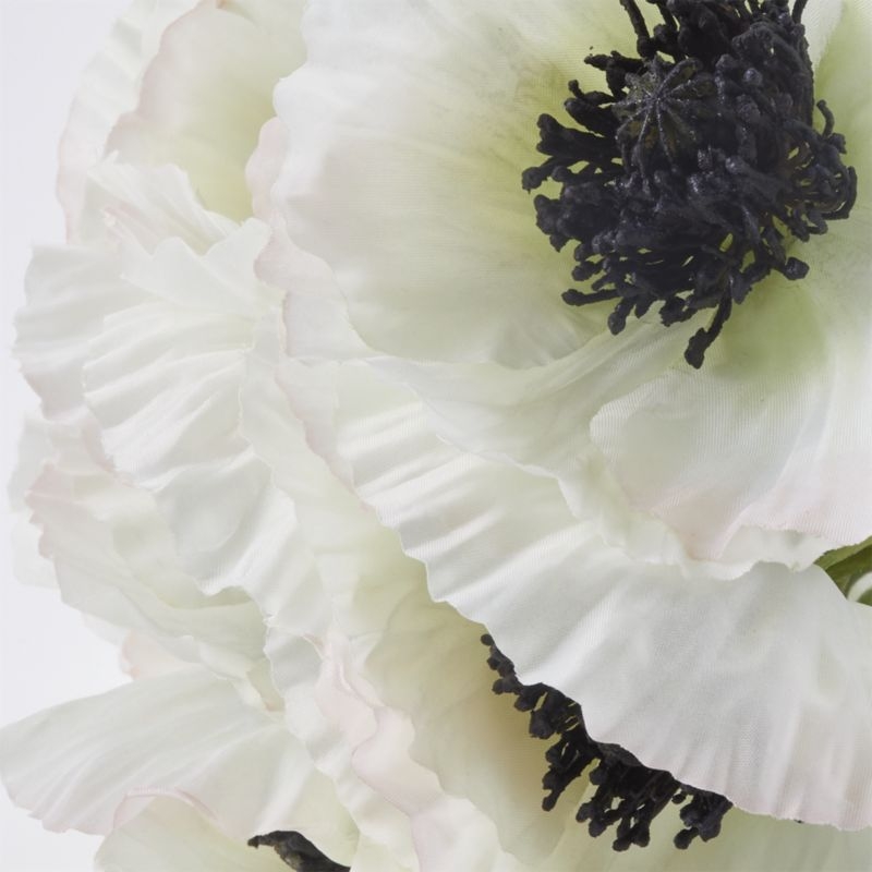Artificial White Poppy Bunch - Image 3