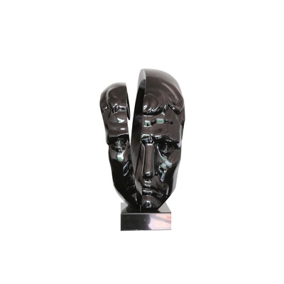 Clower Statue Modern Black Sculpture - Image 0