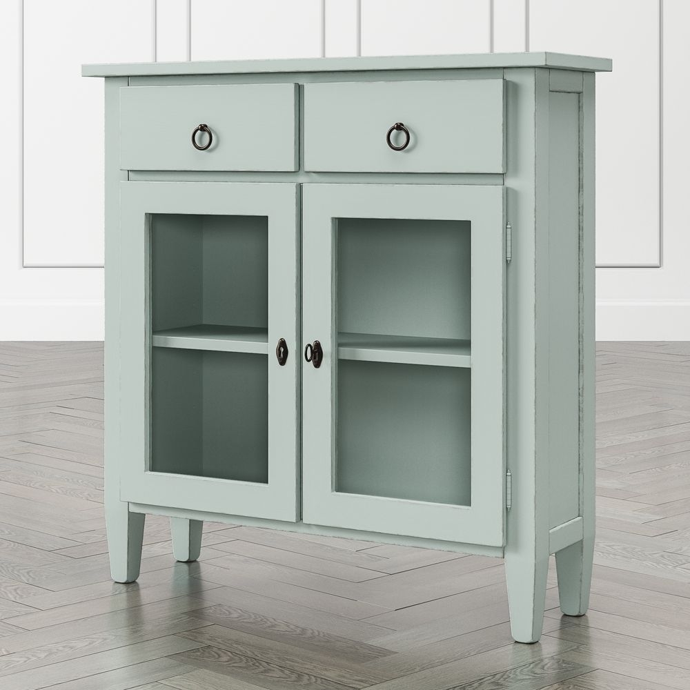 Stretto Blue Grey Entryway Cabinet - Image 0