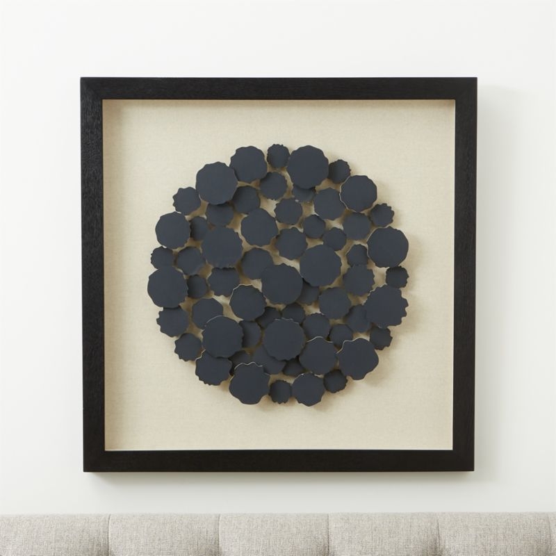 Charcoal Disk Paper Wall Art - Image 1