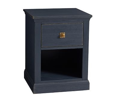 Charlie Nightstand, Weathered Navy, In-Home Delivery - Image 0