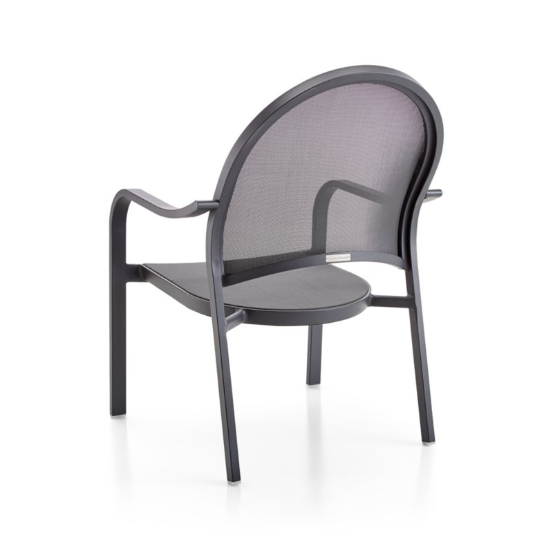 Lanai Charcoal Mesh Outdoor Lounge Chair - Image 4