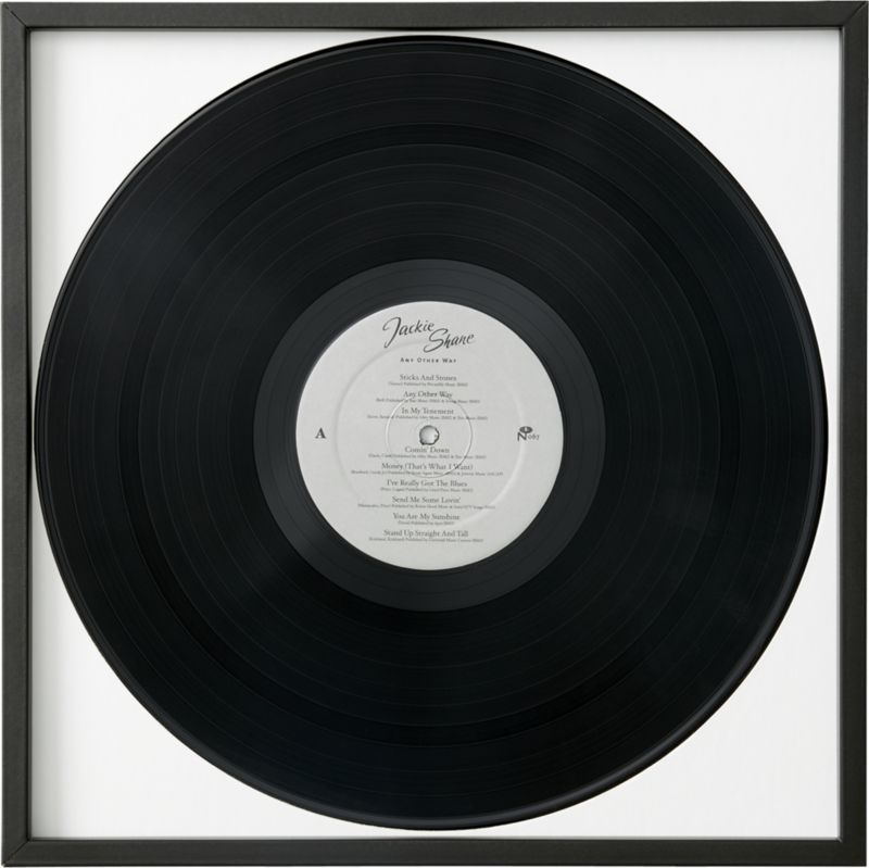 Gallery Black Record Frame with White Mat - Image 2