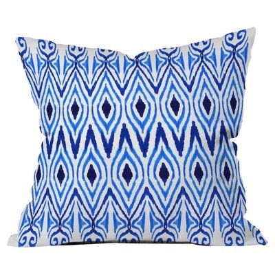 Ikat Blue Pillow - Image 0